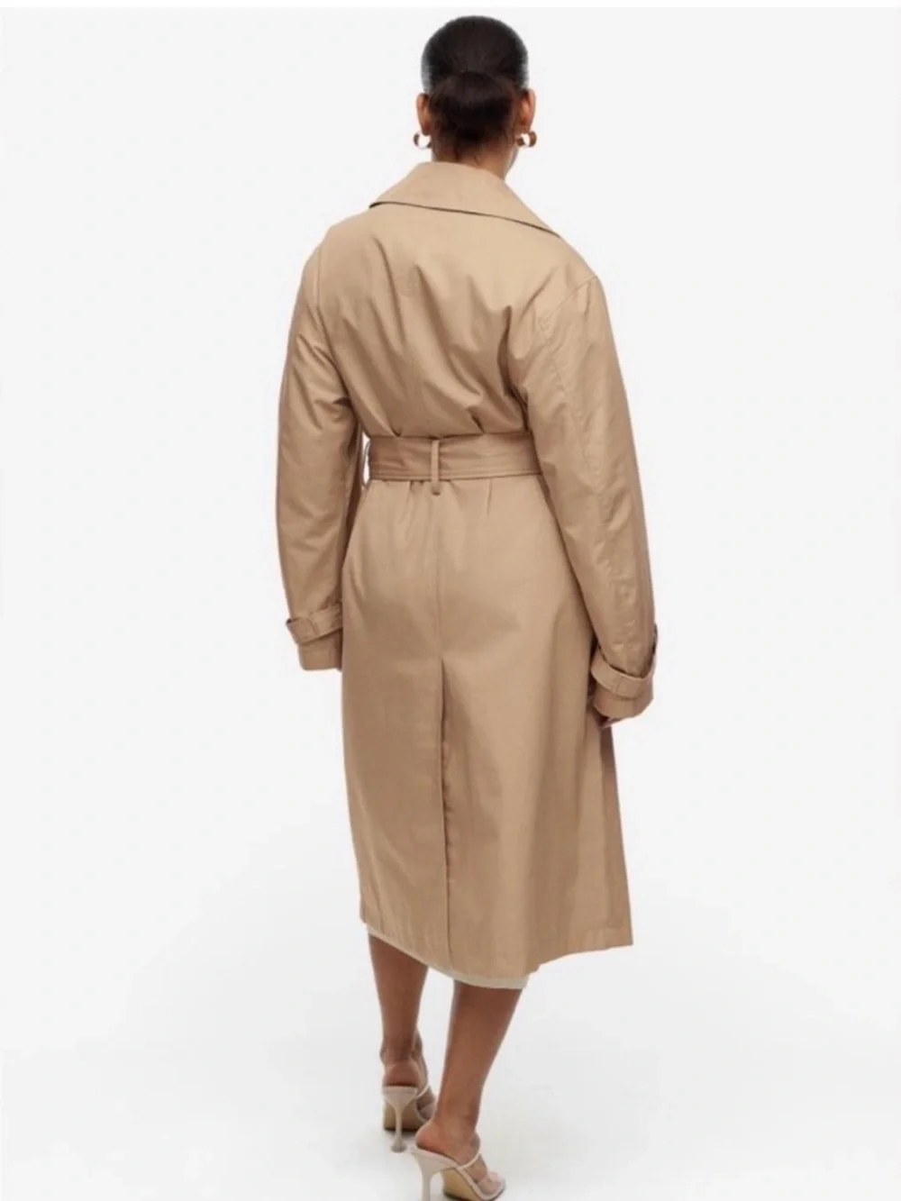H&M Cotton Twill Trench Coat - Picture 2 of 7